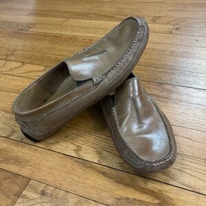 Men’s Clarks Leather Slip On Ashmont Race Loafers Size 9